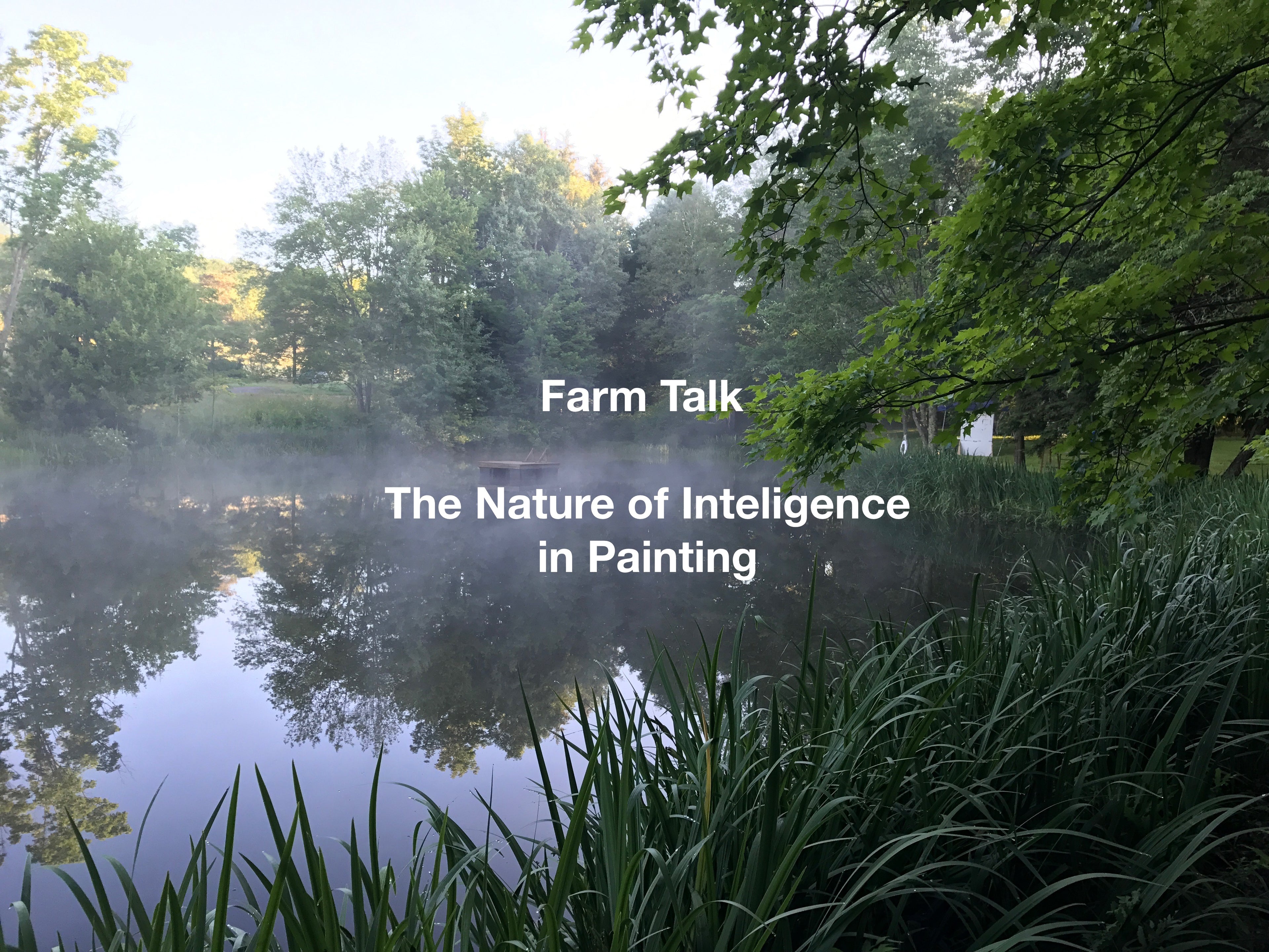 The Nature of Intelligence in Painting: Spring Hills Farm Morning Talk Audio